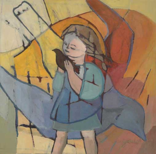 Girl with Bird