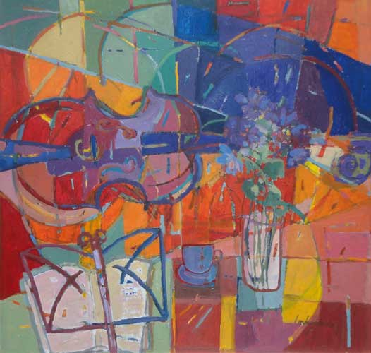 Still Life with Violin